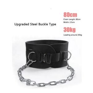 Find similar icon Weightlifting Dipping Belt With Steel Chain Nylon Weight Lifting Gym Fitness Exercise Weighted Belt Pull up Deep Belt